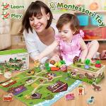 Montessori Wooden Sensory Toys for Toddlers