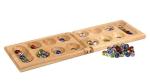 Mancala Board Game with Glass Stones for 2