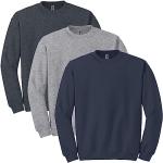 Gildan Men’s Fleece Crewneck Sweatshirts 3-Pack