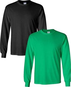 Gildan Men's Heavy Cotton Long Sleeve T-Shirt, 2-Pack
