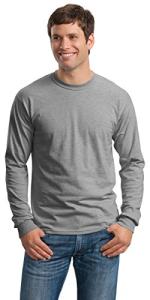 Gildan Ultra Cotton Long-Sleeve T-Shirt - Sport Grey