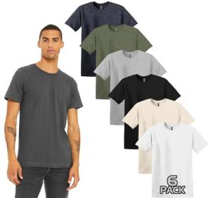 Gildan G500 Men’s Cotton Crewneck T-Shirt 6-Pack