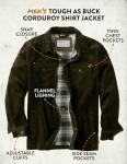 Men's Tough As Buck Flannel Lined Shirt Jacket