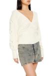 Forever 21 Women's Cable Knit Rosette Sweater