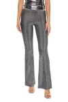 Forever 21 Women's Grey Glitter High-Rise Flare Pants