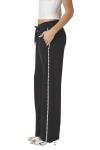 Forever 21 Black Rhinestone Wide-Leg Pants Small
