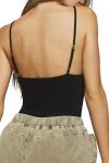 Forever 21 Black Ribbed Cami Bodysuit Medium