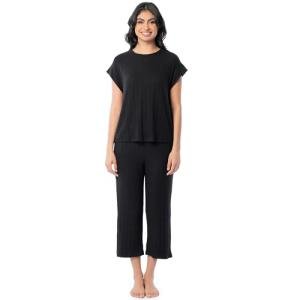 Fruit of the Loom Women's Black Sleep Set, XL