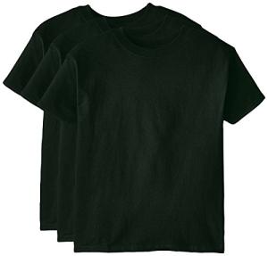 Hanes Boys' Beefy Tee 3-Pack, Deep Forest, Large