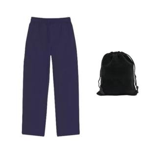 Hanes EcoSmart Boys' Open-Leg Sweatpants, Navy