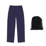 Hanes EcoSmart Boys' Open-Leg Sweatpants, Navy