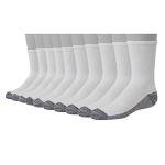 Hanes Ultimate Boys' 10-Pack White Athletic Socks