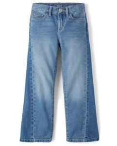 Girls' Wide Leg Jeans in Peak Wash, Size 6