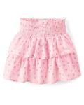 Girls' Floral Tiered Ruffle Skirt - Small