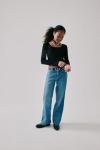 Girls' Wide Leg Jeans in Peak Wash, Size 6