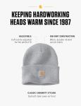 Carhartt Heather Grey Knit Cuffed Beanie for Men