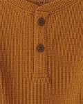 Baby Boys' Thermal Henley Shirt - 5T Honey Comb