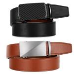 Zitahli Men's Leather Ratchet Belt - 2 Pack