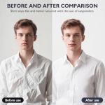 ZKENIRD Men’s Non-Slip Shirt Stays (Pair)