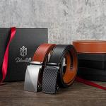 Zitahli Men's Leather Ratchet Belt - 2 Pack