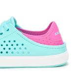 SKECHERS Girls Breezy Steps EVA Sneakers, Aqua/Pink