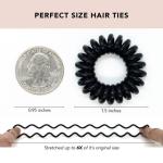 Kitsch Spiral Hair Ties - 8pc Set for Women