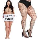 3 Pack Black Fishnet Stockings for Women