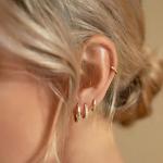 Trendy Gold Hoop Earrings for Sensitive Ears