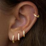 Trendy Gold Hoop Earrings for Sensitive Ears