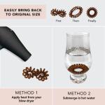 Kitsch Spiral Hair Ties - 8pc Set for Women