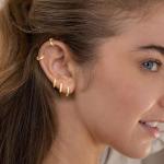 Trendy Gold Hoop Earrings for Sensitive Ears