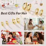 Trendy Gold Hoop Earrings for Sensitive Ears