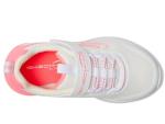 SKECHERS Girls' White/Pink Microspec Max Sneakers