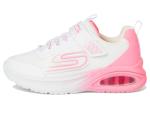 SKECHERS Girls' White/Pink Microspec Max Sneakers