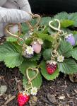 Cute Strawberry Keychain Bag Charm for Girls
