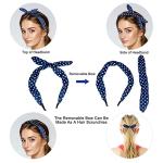 Colorful Floral and Polka Dot Headbands Set