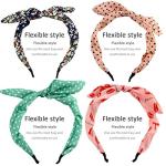 Colorful Floral and Polka Dot Headbands Set