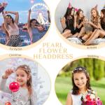 Pearl Flower Girl Hair Accessory for Special Occasions