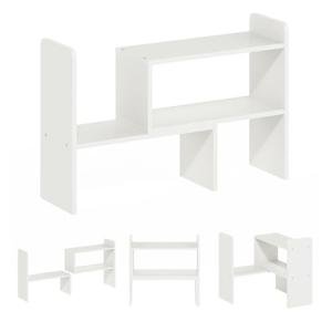 Furinno Classic Desk Organizer and Shelf – White
