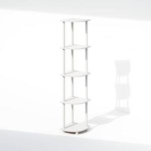 Furinno 5-Tier Corner Shelf for Home Organization