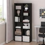 Furinno 12-Cube Bookshelf and Storage Organizer