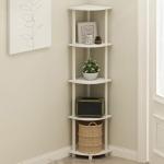 Furinno 5-Tier Corner Shelf for Home Organization