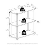 Furinno 3-Tier Corner Storage Shelves in Amber Pine