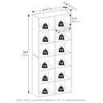 Furinno 12-Cube Bookshelf and Storage Organizer