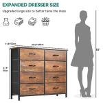 YITAHOME 8-Drawer Fabric Dresser Storage Organizer