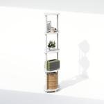 Furinno 5-Tier Corner Shelf for Home Organization