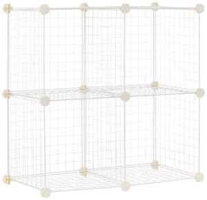 Amazon Basics 4-Cube Storage Organizer - White