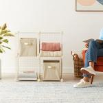 Amazon Basics 4-Cube Storage Organizer - White