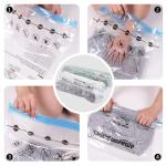 Amazon Basics Roll-Up Travel Zipper Storage Bags 12 Count