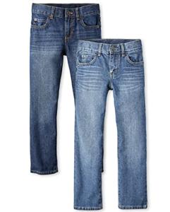 Boys Basic Straight Leg Jeans - 2 Pack